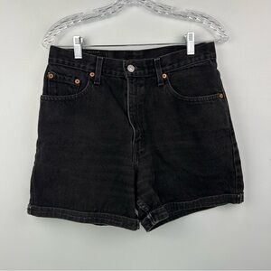 Levi's Black High-Rise Jean Shorts